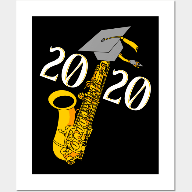 Saxophone 2020 Graduation Wall Art by Barthol Graphics